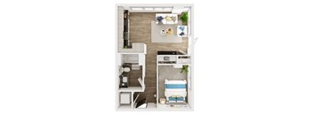 SURF, Live Work, 1 Bed, 1 Bath at Marina Square, Washington, 98337