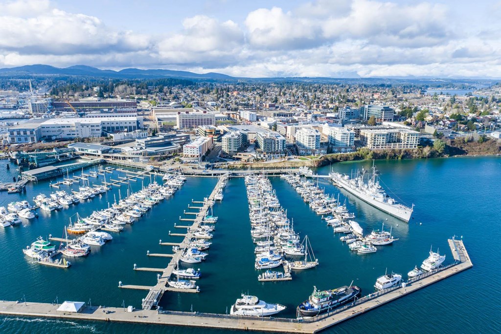 Drone View at Marina Square, Washington