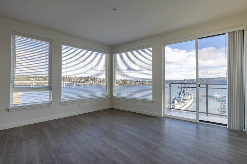 High Ceiling Living Area at Marina Square, Bremerton, WA