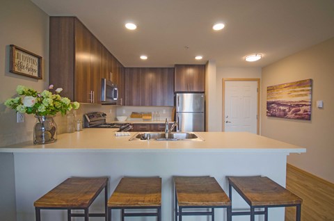 kitchen at Spyglass Hill Apartments, Bremerton, 98337