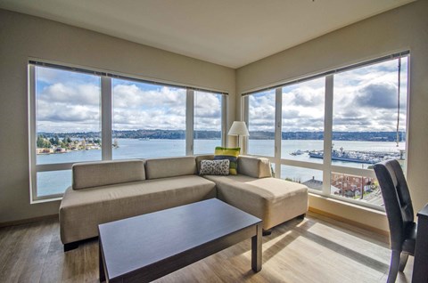 Graceful Living Area at Spyglass Hill Apartments, Bremerton