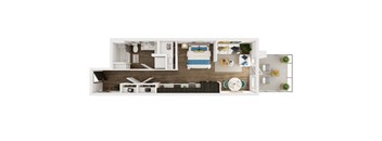 WINCH, Studio, 1 Bath at Marina Square, Washington