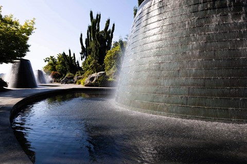 A wall with water flowing out of it  at Spyglass Hill Apartments, Bremerton, 98337
