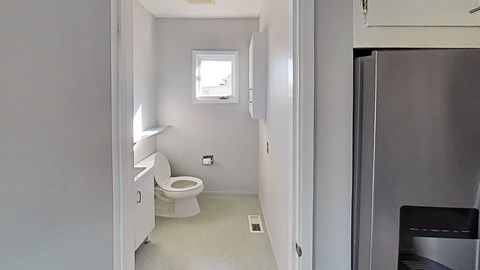 a small bathroom with a toilet and a sink
