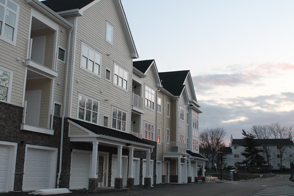 Apartment Building Garage View