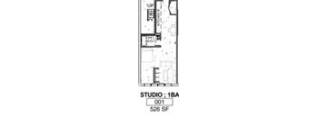 the floor plan of a house with a bedroom and a bathroom