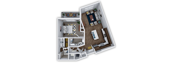 1 bed 1 bath C at The Villas at Waterside, Kansas, 66214