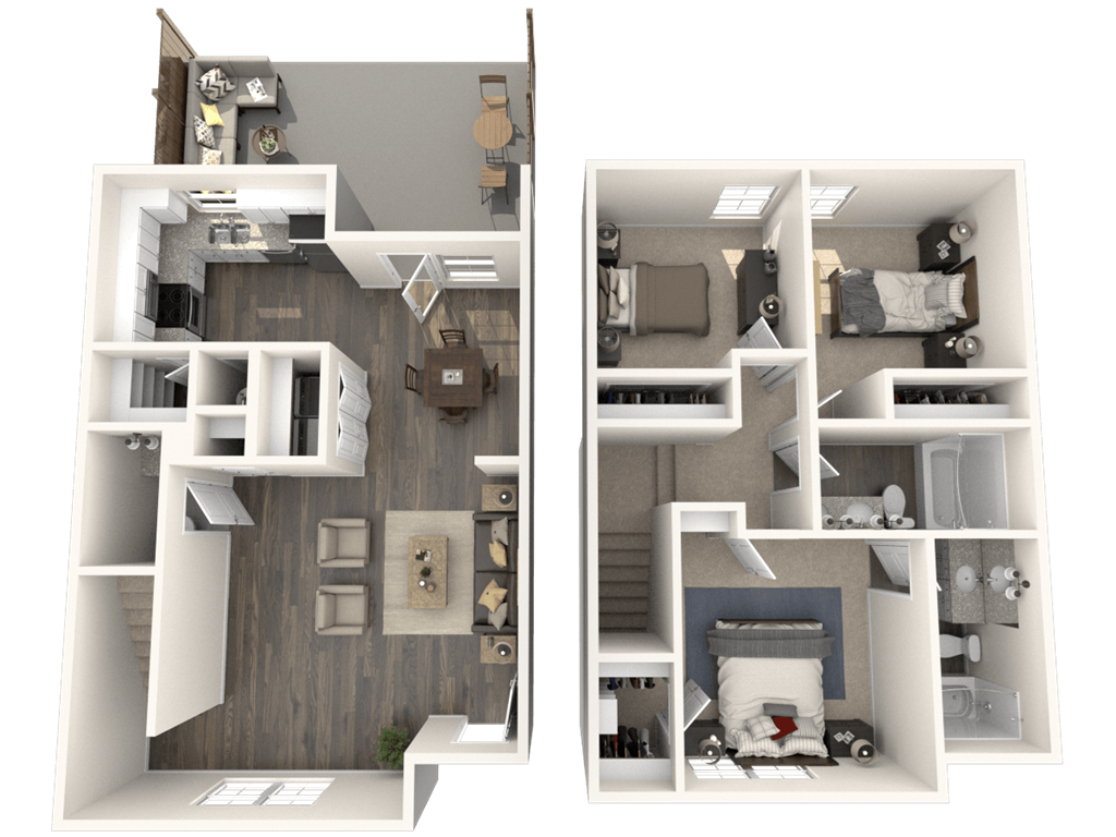 Luxury 2 Bedroom Townhomes Fayetteville AR