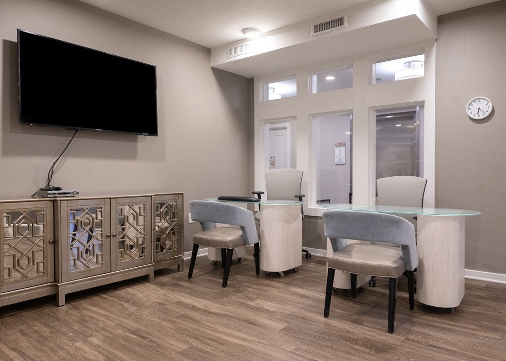 A nail salon at Aspen Ridge 55+ Active Adult Community