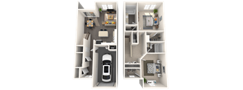 bedroom floor plan an in 2d