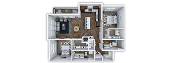 B5 3d 2 bed 2 bath at The Villas at Waterside, Kansas