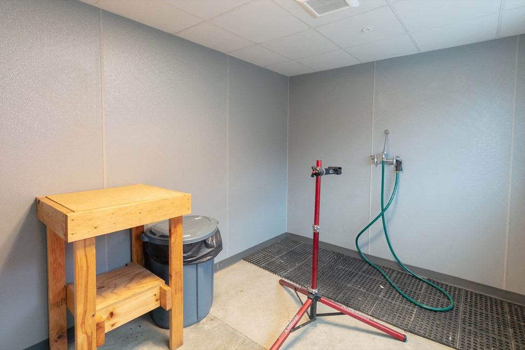 Maker's Space at River View bike repair area