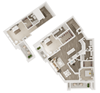 luxury 3 bedroom apartment top floor in Overland Park, KS