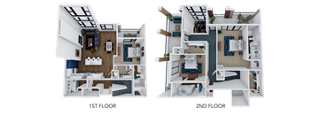 3 bed 3.5 bathroom A at 44 Washington, Kansas City, 64111