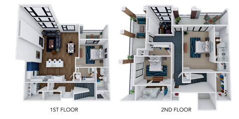 3 bed 3.5 bathroom A at 44 Washington, Kansas City, 64111