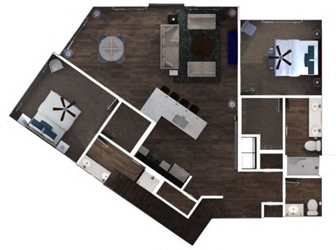 Citadel Floor Plan  at The Royale at CityPlace, Overland Park, 66210