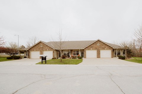 a house with two garage doors
