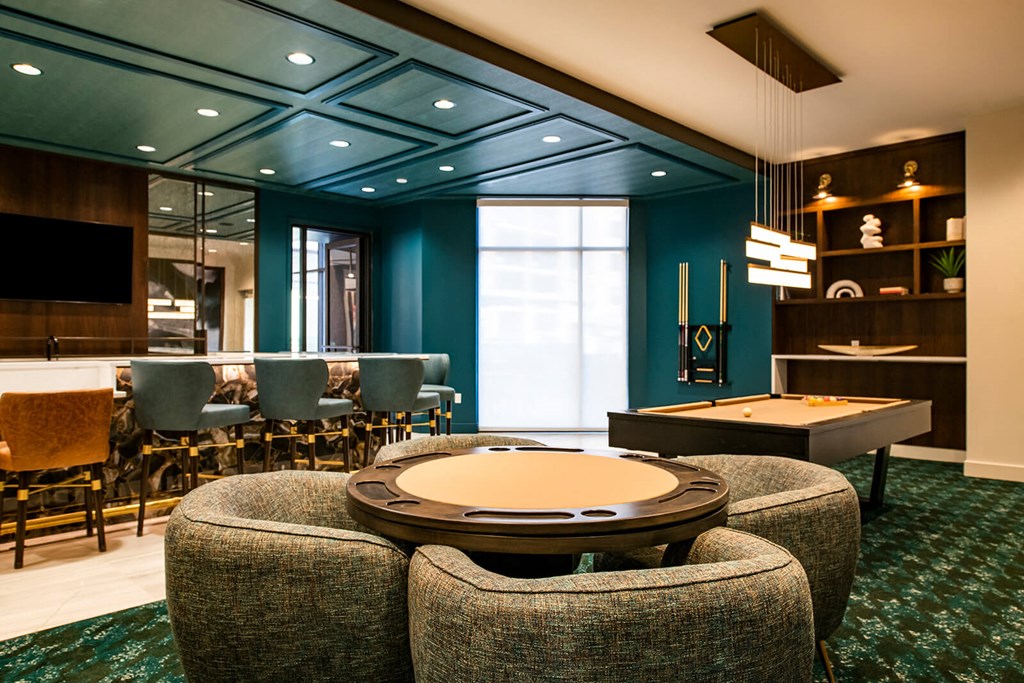 Rec Lounge at The Residences at Galleria, Overland Park