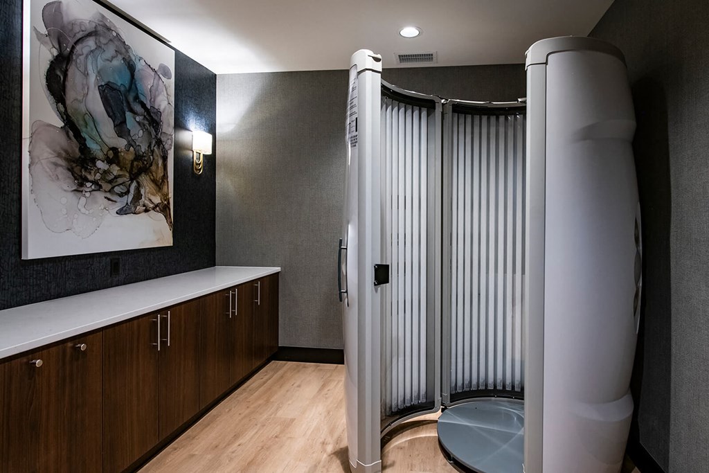 Stand Up Tanning Bed in Residences at Galleria at The Residences at Galleria, Kansas, 66211