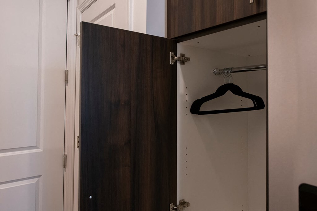 Coat Closet in Luxury Studio Overland Park at The Residences at Galleria, Kansas, 66211