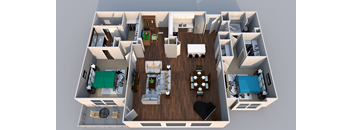 3 Bedroom Apartment  at EdgeWater at City Center, Kansas