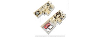 3 Bedroom Townhome with Attached Garage  at Centennial Park Apartments, Overland Park, Kansas