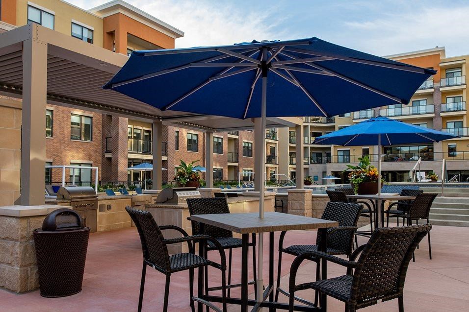 Pool side deck at 44 Washington, Kansas City, MO