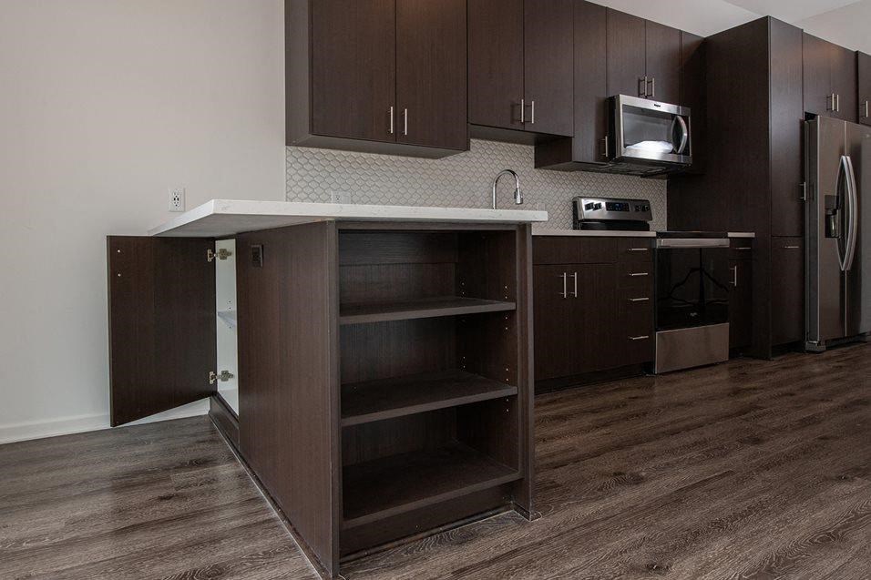 Wooden cabinets at 44 Washington, Missouri