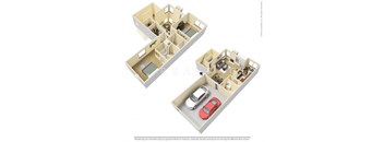 2 Bedroom Townhome with Attached Garage  at Centennial Park Apartments, Kansas