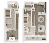 spacious 2 bedroom townhome with office
