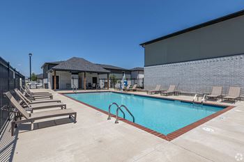 the swimming pool at our crossings apartments