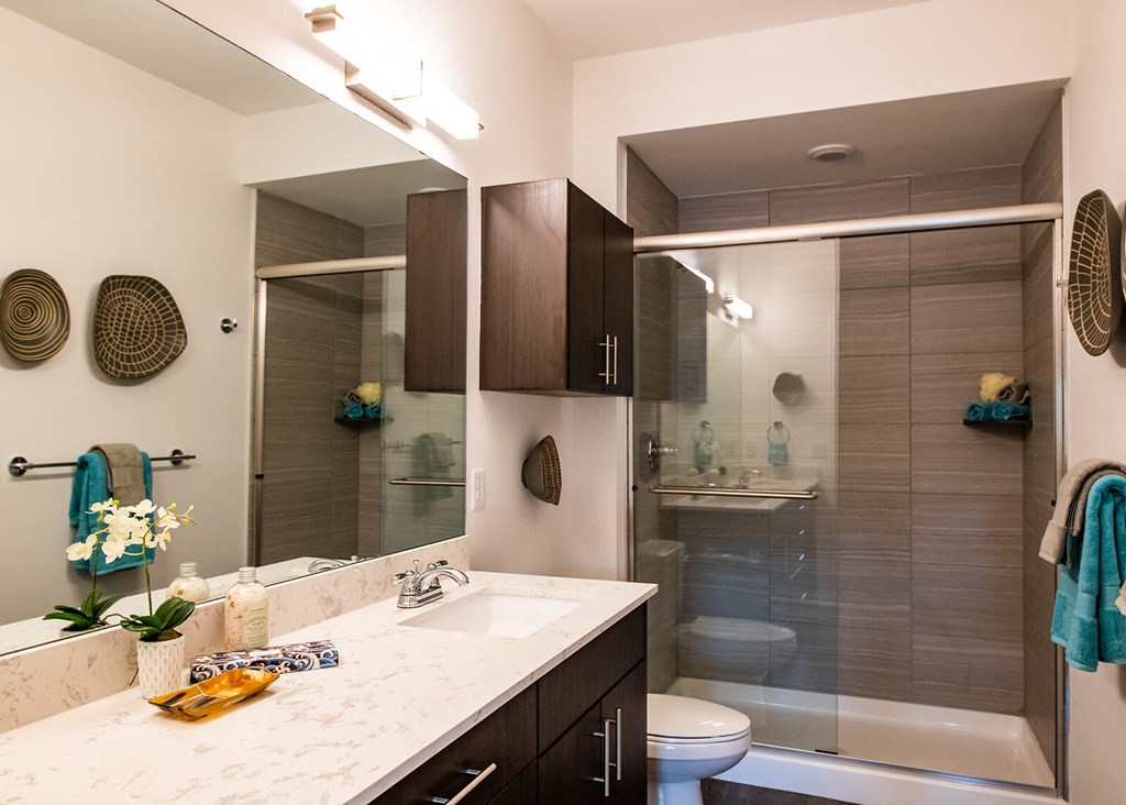 Lights and cabinets at The Villas at Waterside, Lenexa, 66214