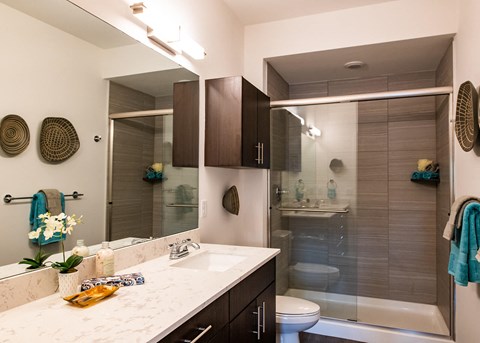 Lights and cabinets at The Villas at Waterside, Lenexa, 66214