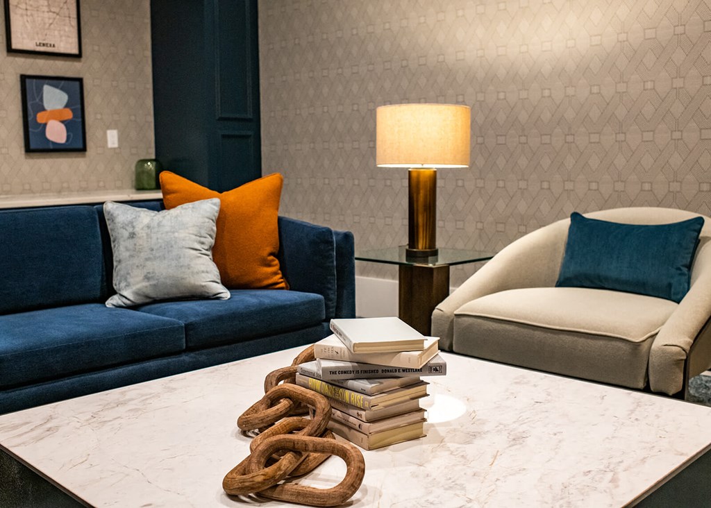 Living room area at The Villas at Waterside, Kansas, 66214