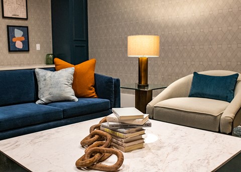 Living room area at The Villas at Waterside, Kansas, 66214