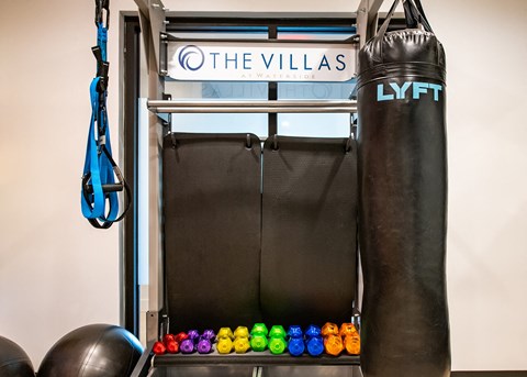 Gym area at The Villas at Waterside, Lenexa