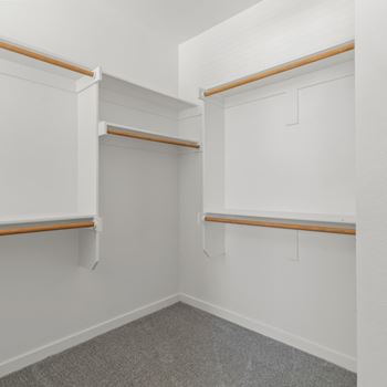 Oversized, Custom-Built Closets in every Floor Plan at Hillcrest Village, Springdale, AR