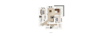 2 Bed 2 Bath Floorplan J at District on the Etowah Apartments, Canton