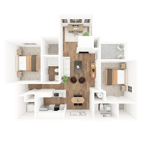 CHARLESTON Floor Plan at The Crest at Berkeley Lake, Duluth