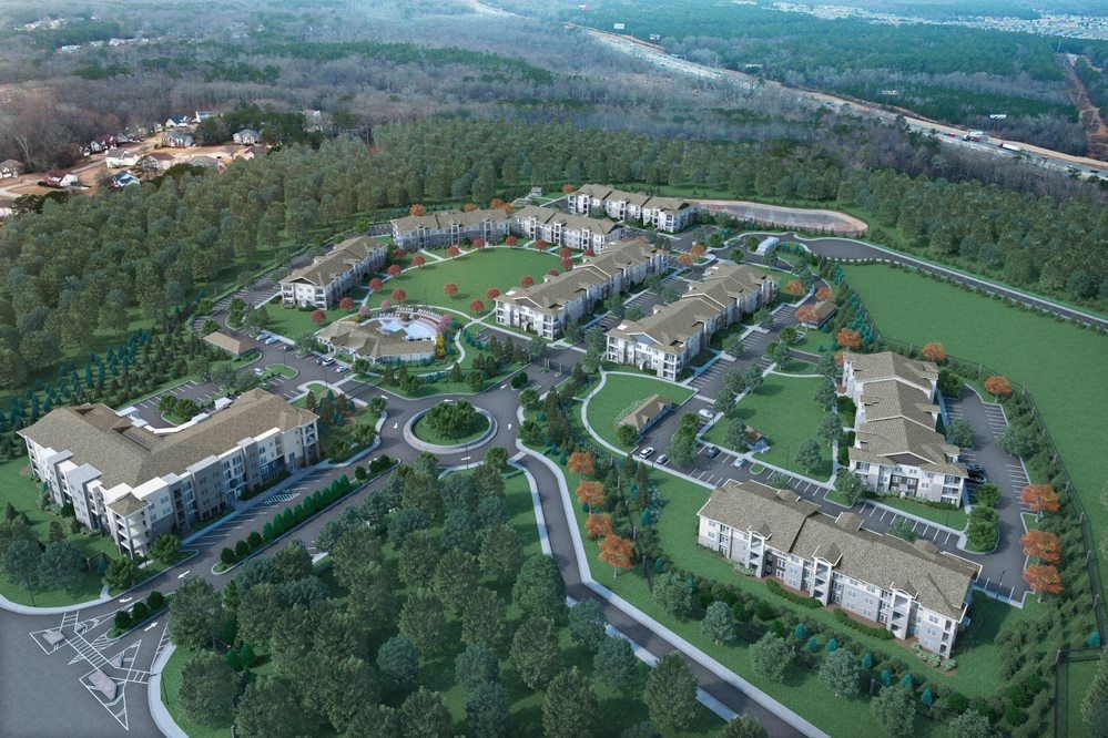 Aerial View at The Crest at South Point, Georgia, 30253