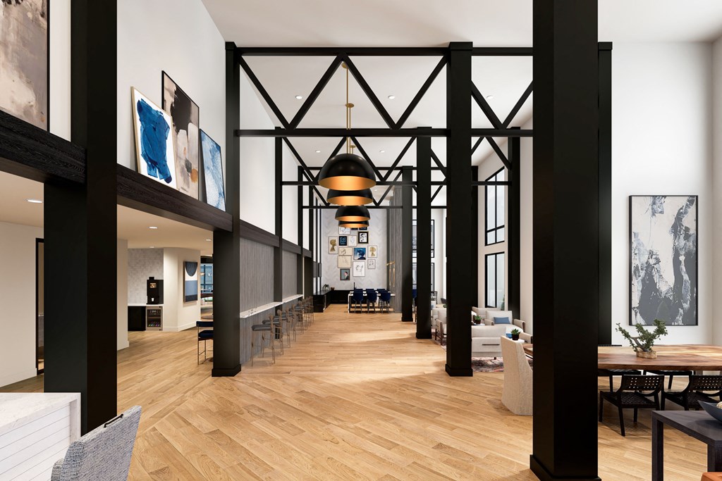 the lobby at 353 sacramento streetat The Crest at South Point, McDonough Georgia