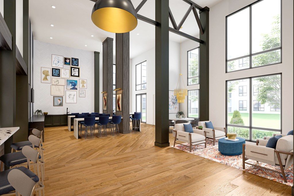 a rendering of the lobbyat The Crest at South Point, Georgia, 30253