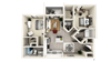 2 BED 2 BATH B1 Floor Plan 2 BED 2 BATH B1 Floor Plan at The Crest at Naples, Naples, FL, 34113