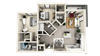 2 BED 2 BATH B2 Floor Plan 2 BED 2 BATH B2 Floor Plan at The Crest at Naples, Naples, FL