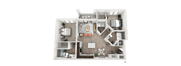 B1 Floor Plan at The Crest at South Point, McDonough