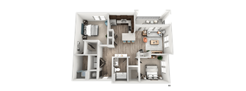 B3 Floor Plan at The Crest at South Point, McDonough, 30253