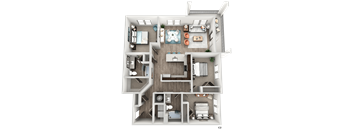 C2 Floor Planat The Crest at South Point, McDonough, 30253