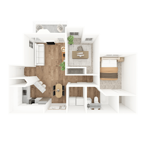 DRAYTON Floor Plan at The Crest at Berkeley Lake, Duluth, Georgia