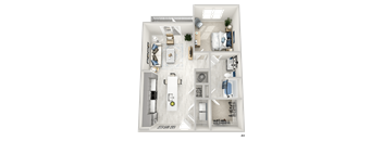 District At Riverside High End Apartment Community: A5 1 Bed, 1 Bath Apartment Home located in Chattanooga, TN
