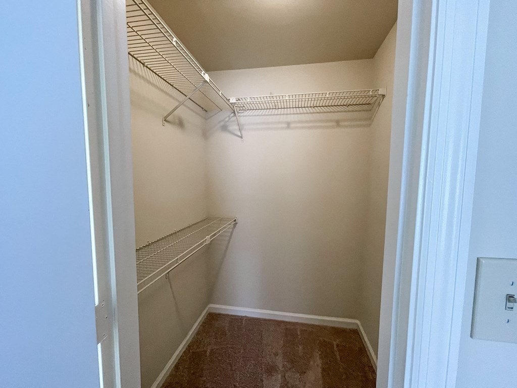 Drayton main bedroom walk-in closet located in Duluth,GA